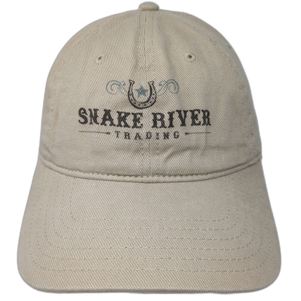 Otto Baseball Cap Beige OSFM Snake River Trading Strapback Western Graphic Hat